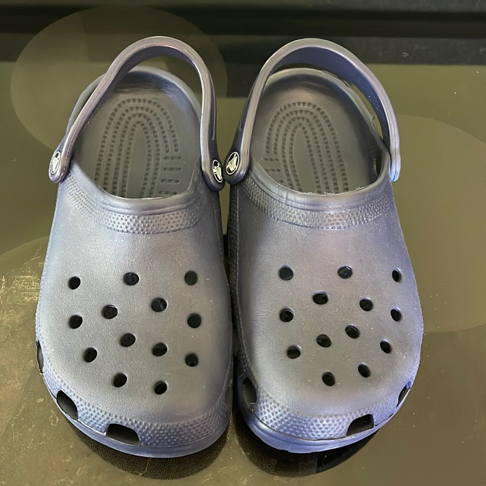 Navy Crocs